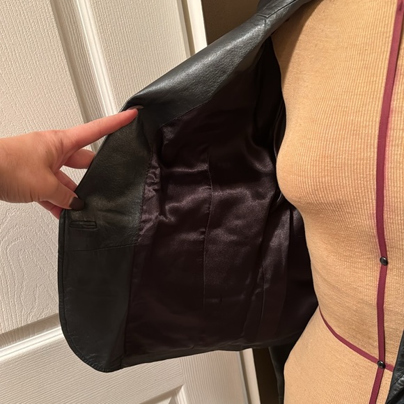Guess Leather Blazer Size XL - Picture 3 of 5